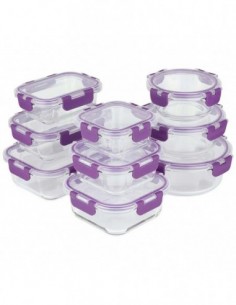 Cristal de Tupper com BPA de fechamento hermético livre 2