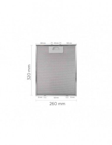 Extrator multimca Campana 320x260 mm