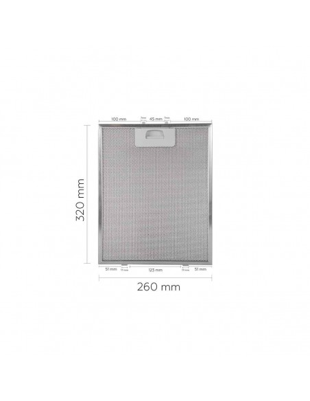 Extrator multimca Campana 320x260 mm