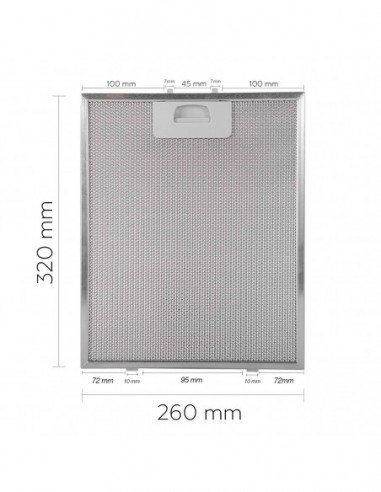 Teka 320x260 mm Filtro de hick (2 unidades)