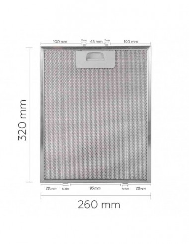 Teka 320x260 mm Filtro de campainha (1 unidade)