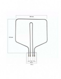 Menor resistência Teka 900W+298W 83040745 2