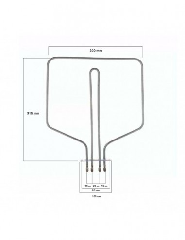 Menor resistência Teka 900/300W - 230/45V 83040745