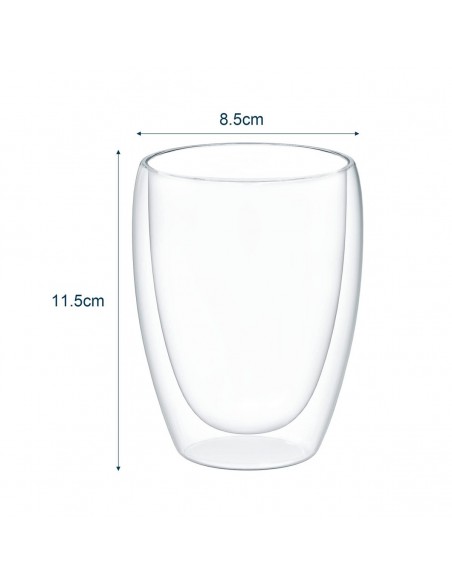 Definir 4 copos de cristal duplo de 350 ml