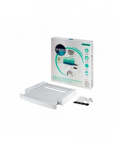 Kit Universal Union para máquinas de lavar e secadores com prateleira deslizante