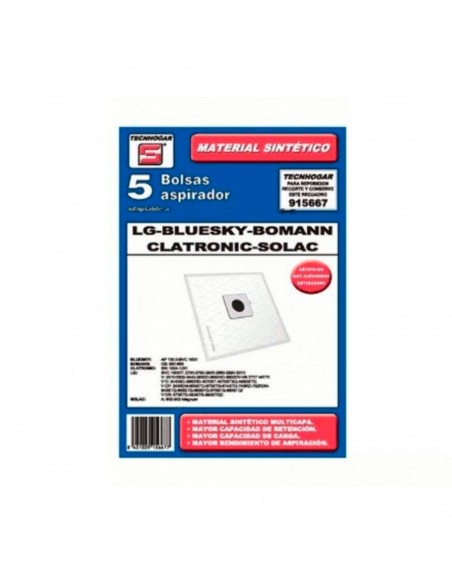 Bolsa sintética LG Solac Bluesky Bomann 5 Unidades 915667
