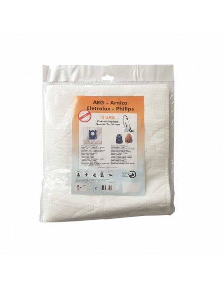 Bags Electrolux aspirador de pó S-BAG AEG GR201 PHILIPS FC8021 E201 E201B (5 unidades)