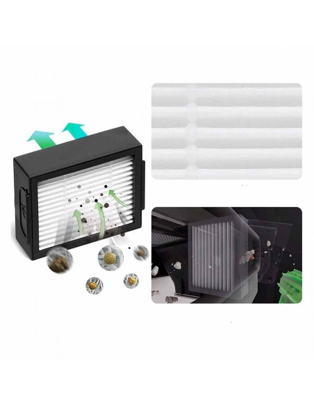 Ruba peças de reposição E5 E5 i7 i7+ Filtros escovas de roletes